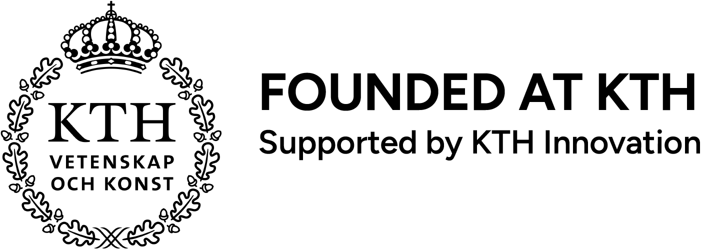 Founded at KTH · Supported by KTH Innovation